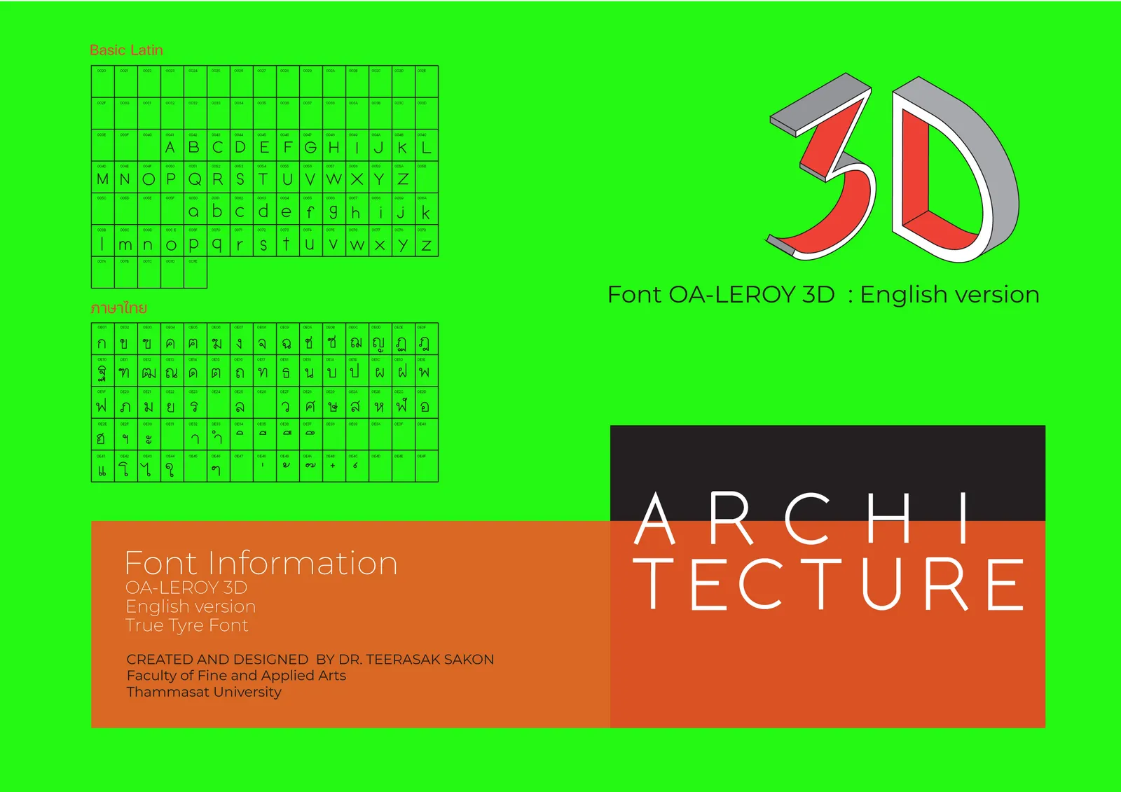 OA-Leroy 3D — Dimensional Display Type